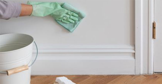Cách làm sạch tường trắng