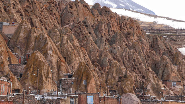 lang-kandovan Hình ảnh làng Kandovan nhìn từ xa.