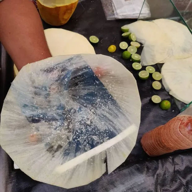 ram-kand-mool Món ăn vặt được nêm cùng đường và chanh.