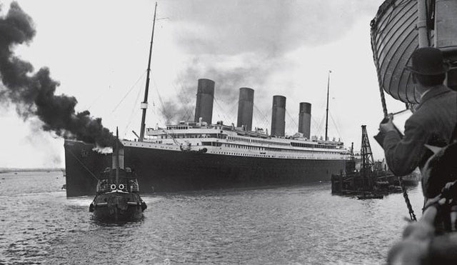 tau-titanic Tàu Titanic trước khi bị chìm.