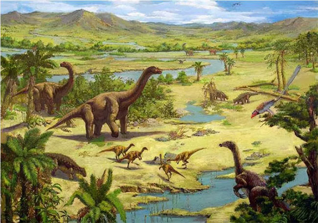 khung-long-thoi-so-khai Sự kiện này cũng là mốc đánh dấu sự xuất hiện của khủng long sơ khai.