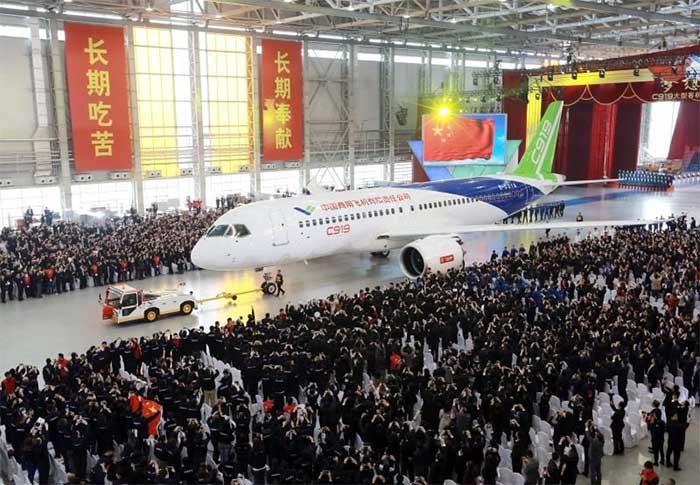 may-bay-c919 Trung Quốc giờ đây đã có những mẫu máy bay thương mại của riêng mình
