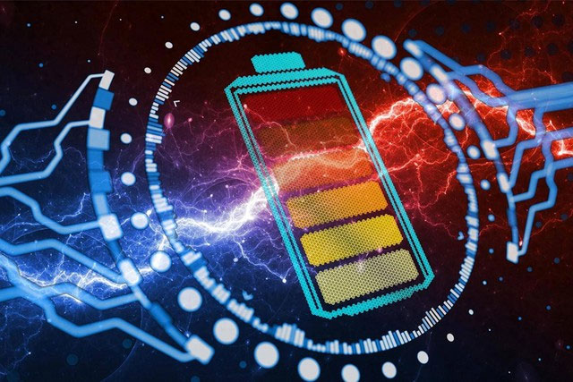 Khi pin được sạc và xả, các ion lithium di chuyển qua lại giữa cực dương và cực âm.