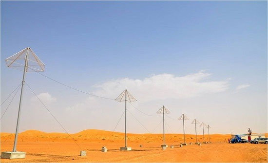 Dàn thiết bị tạo dòng ion của UAE Những cách gọi mưa thành công của con người từ xưa đến nay
