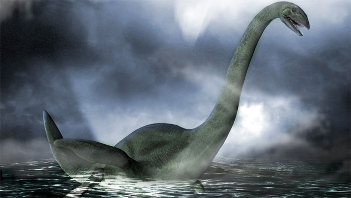 Bức ảnh giả tưởng được cho là quái vật hồ Loch Ness.
