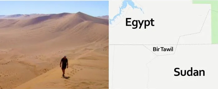 Vùng đất này chưa được tuyên bố chủ quyền vì tranh chấp biên giới giữa Ai Cập và Sudan.